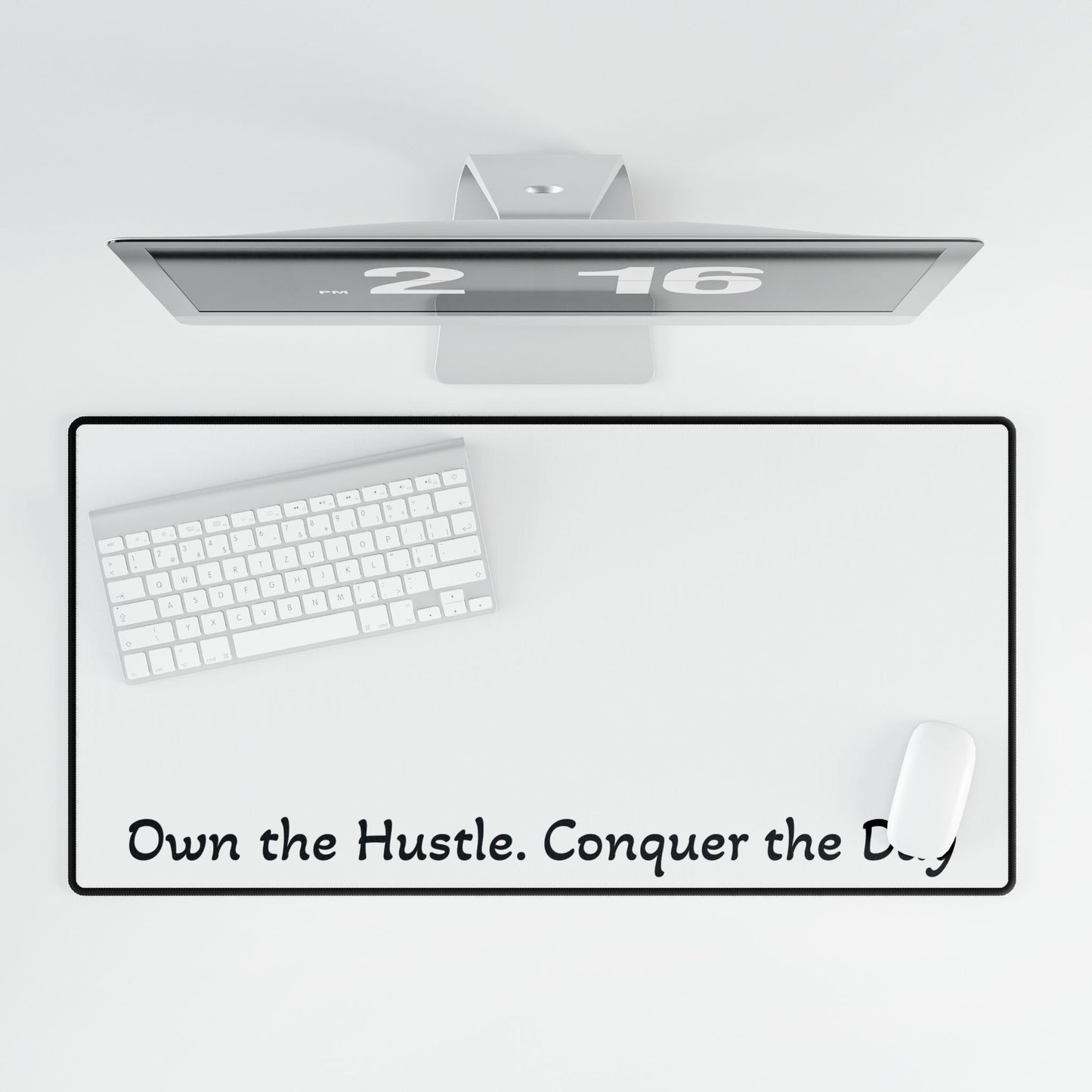 Desk Mats, Own the Hustle Conquer the Day Desk Mat, Motivational Desk Accessory, Inspirational Office Decor, Work from Home Essential,