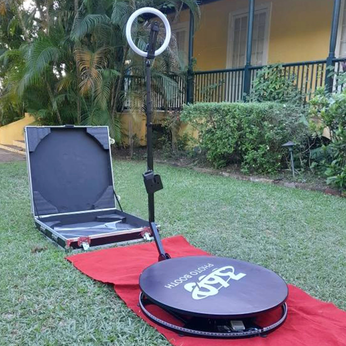 2023 Newest 360 Video and Photo Booth Adjustable Automatic Platform Compatible With Cameras IPads Smartphones SLRs