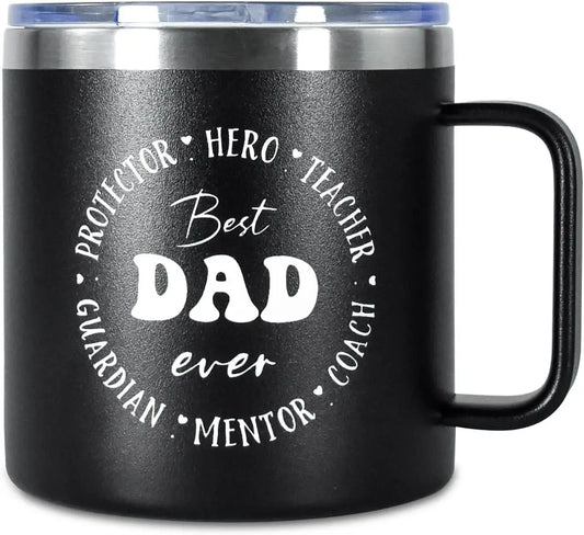 14oz Stainless Steel Insulated Coffee Mug with Handle Double Wall Vacuum Travel Camping Mug for Mother's Day and Father's Day