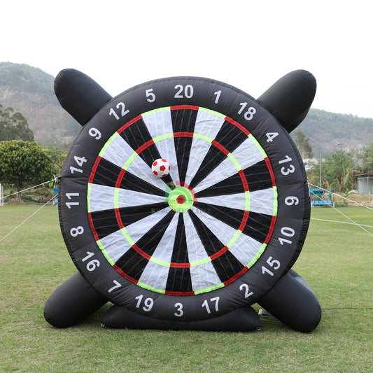 10ft Giant Inflatable Soccer Dart Board Large Kick Football Target Dartboard for Outdoor Backyard Games,Camp and Soccer Parties